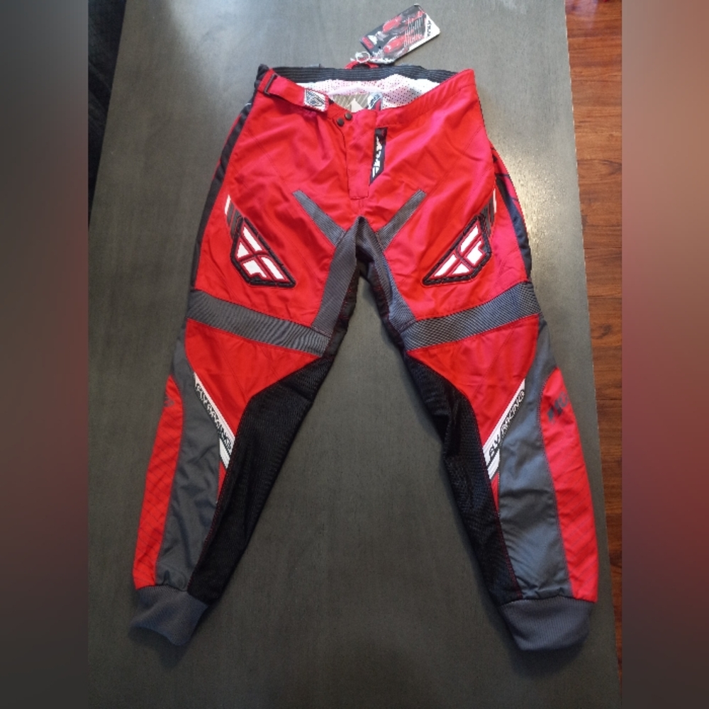 Fly Racing F-16 Motorcross Pants Red/White/Black Size 38 Mens NWT